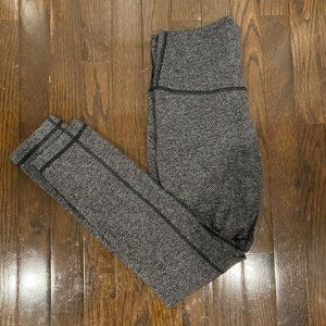 Lululemon Wunder Under Pant Heathered Herringbone Heathered Black Black